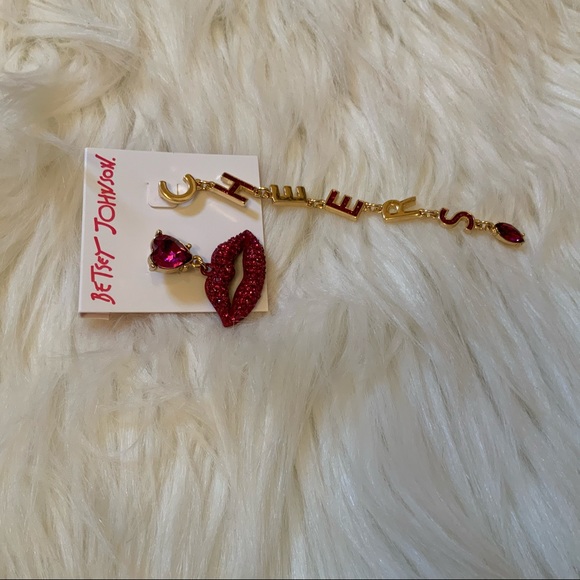 Betsey Johnson Cheers Earrings - NWT - New on Card - Picture 6 of 9